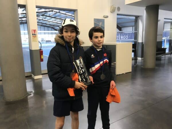 Léo Deschamps et Gaspard Gennot, champions régionaux avec Lomme